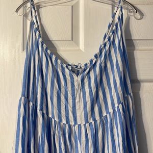 NWT blue and white striped Old Navy sundress size xl